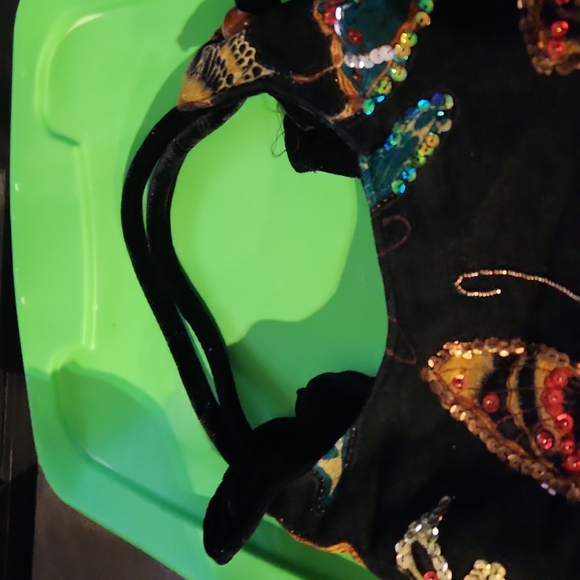 Beautiful Multi color Purse velvet - Picture 2 of 4